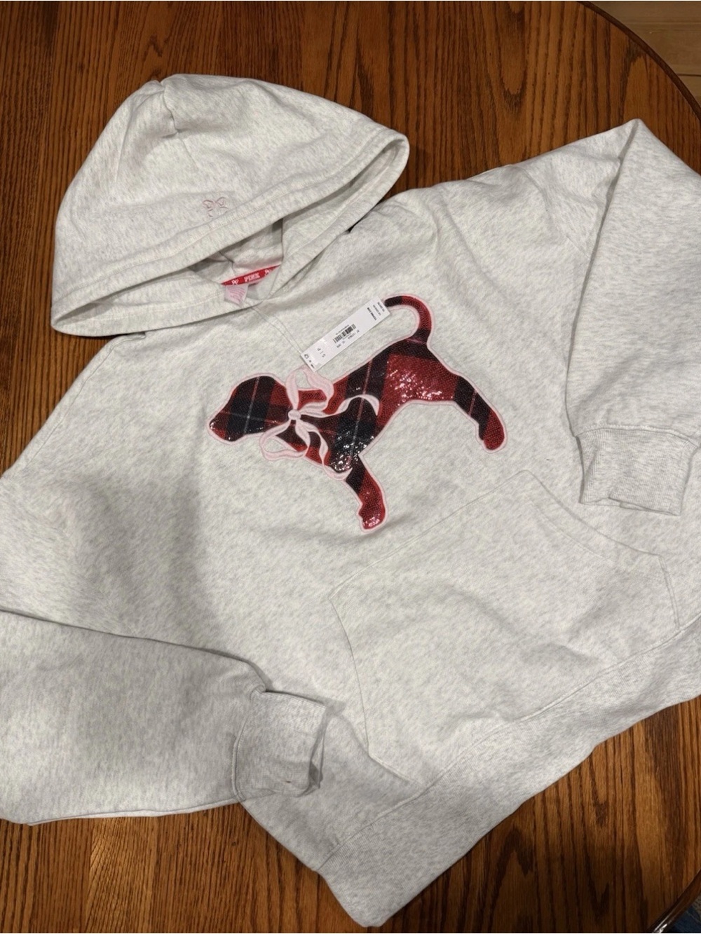 New Love Shack Fancy x Victoria’s Secret PINK Christmas Sequin Dog Hoodie